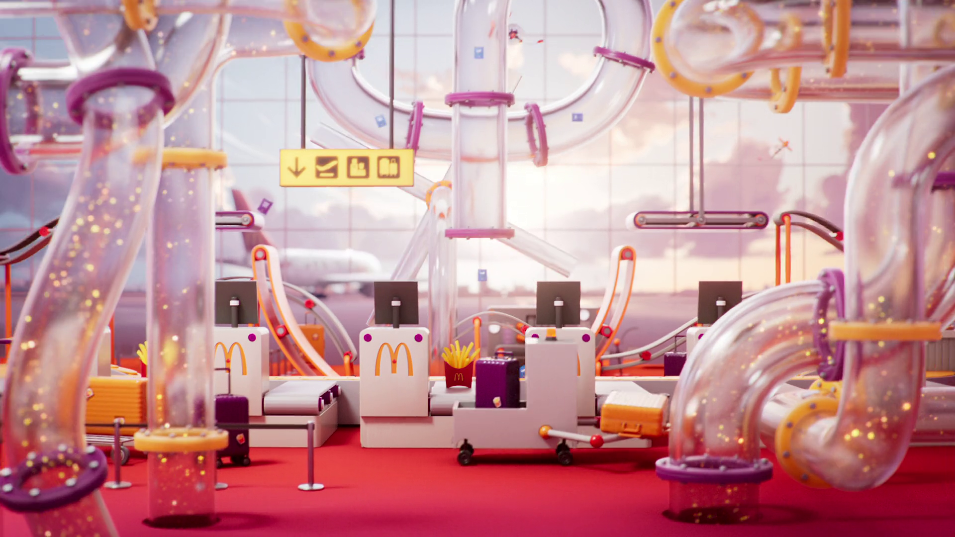 McDonald’s Frequent Fryers CG restaurant scene